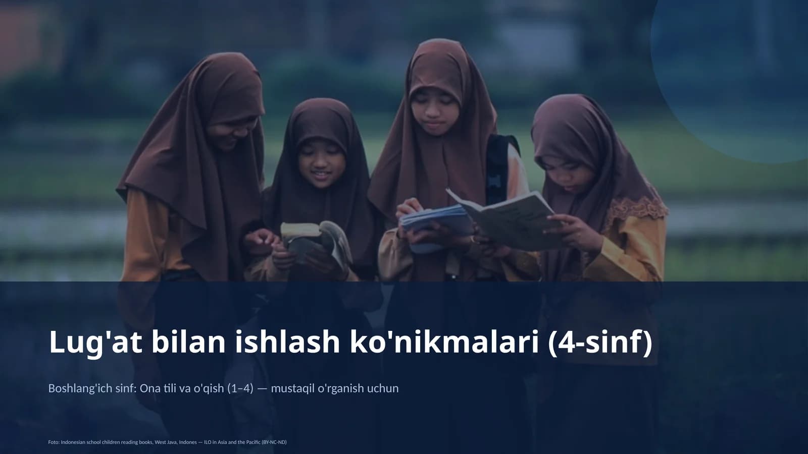 Lug'at bilan ishlash ko'nikmalari (4-sinf)