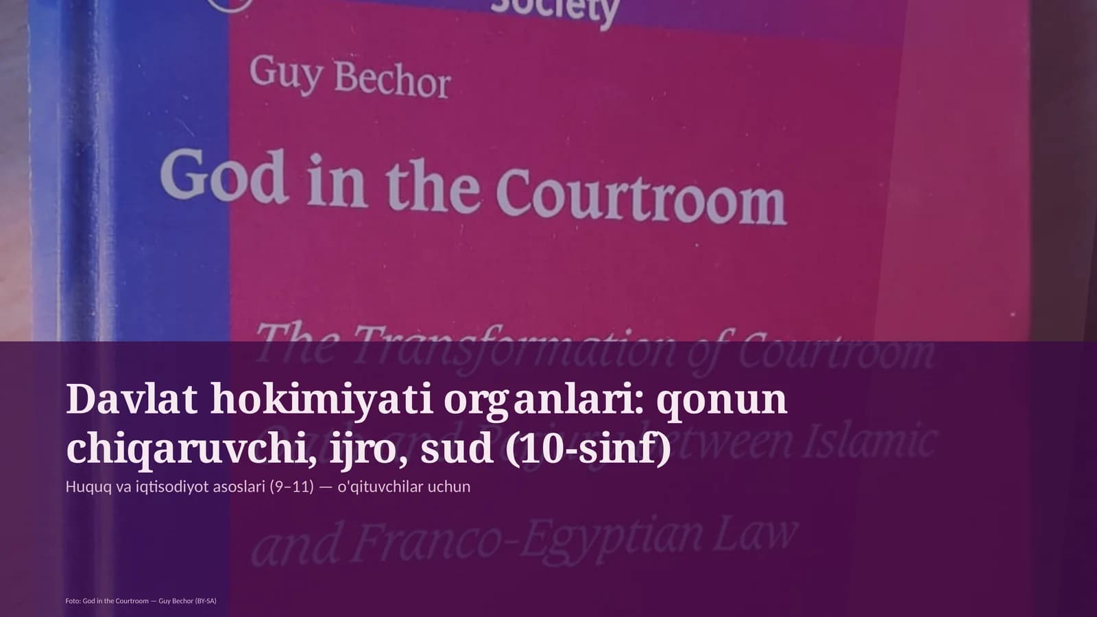 Huquq va iqtisodiyot asoslari (9–11) — o'qituvchilar uchun