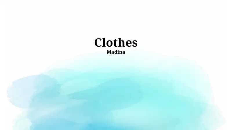 Clothing and Identity
