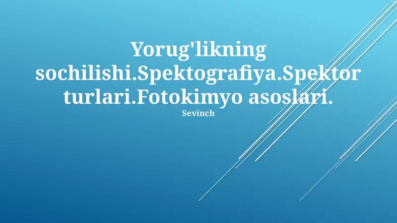 Yorug'likning sochilishi