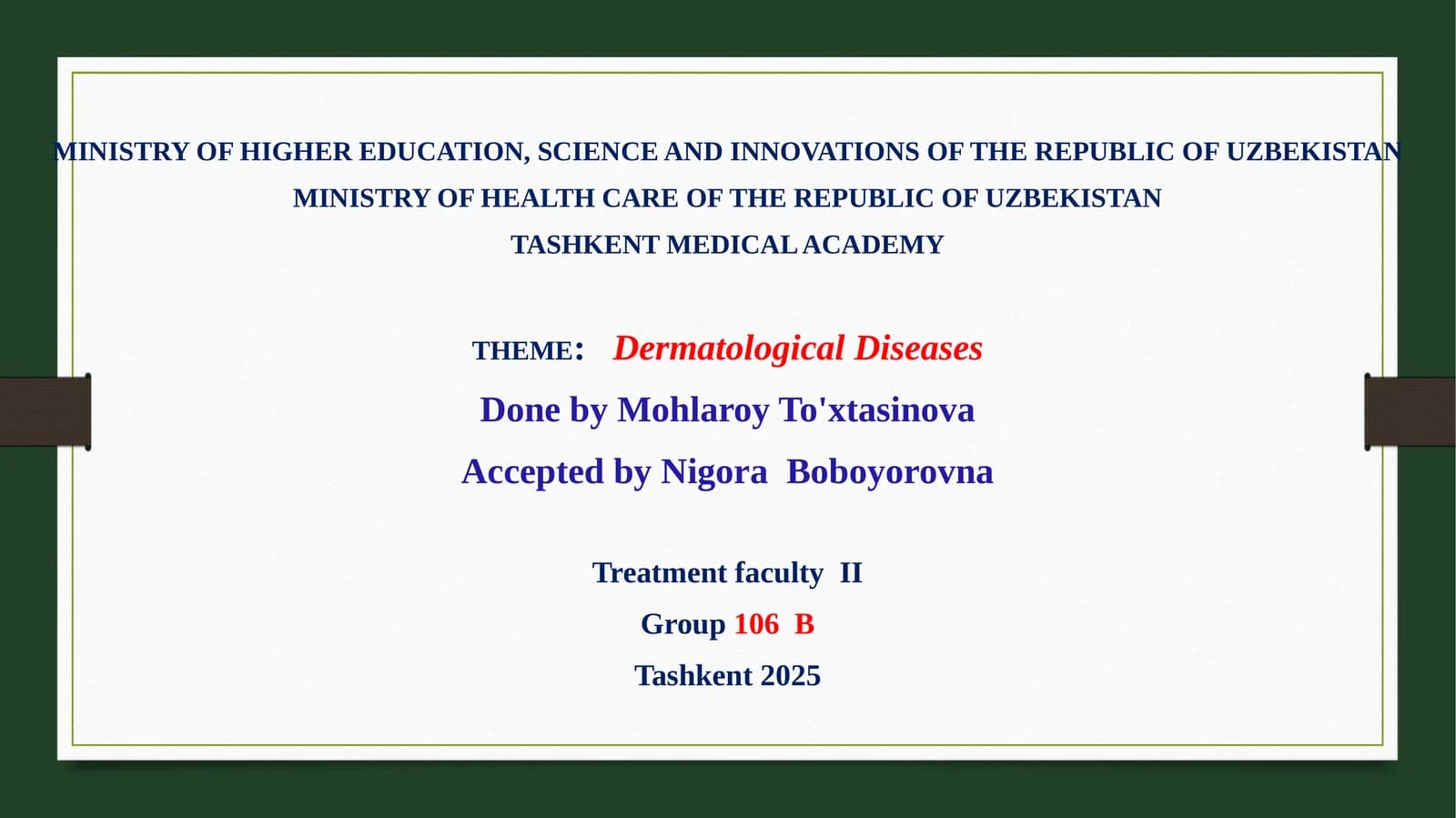 Dermatological Diseases