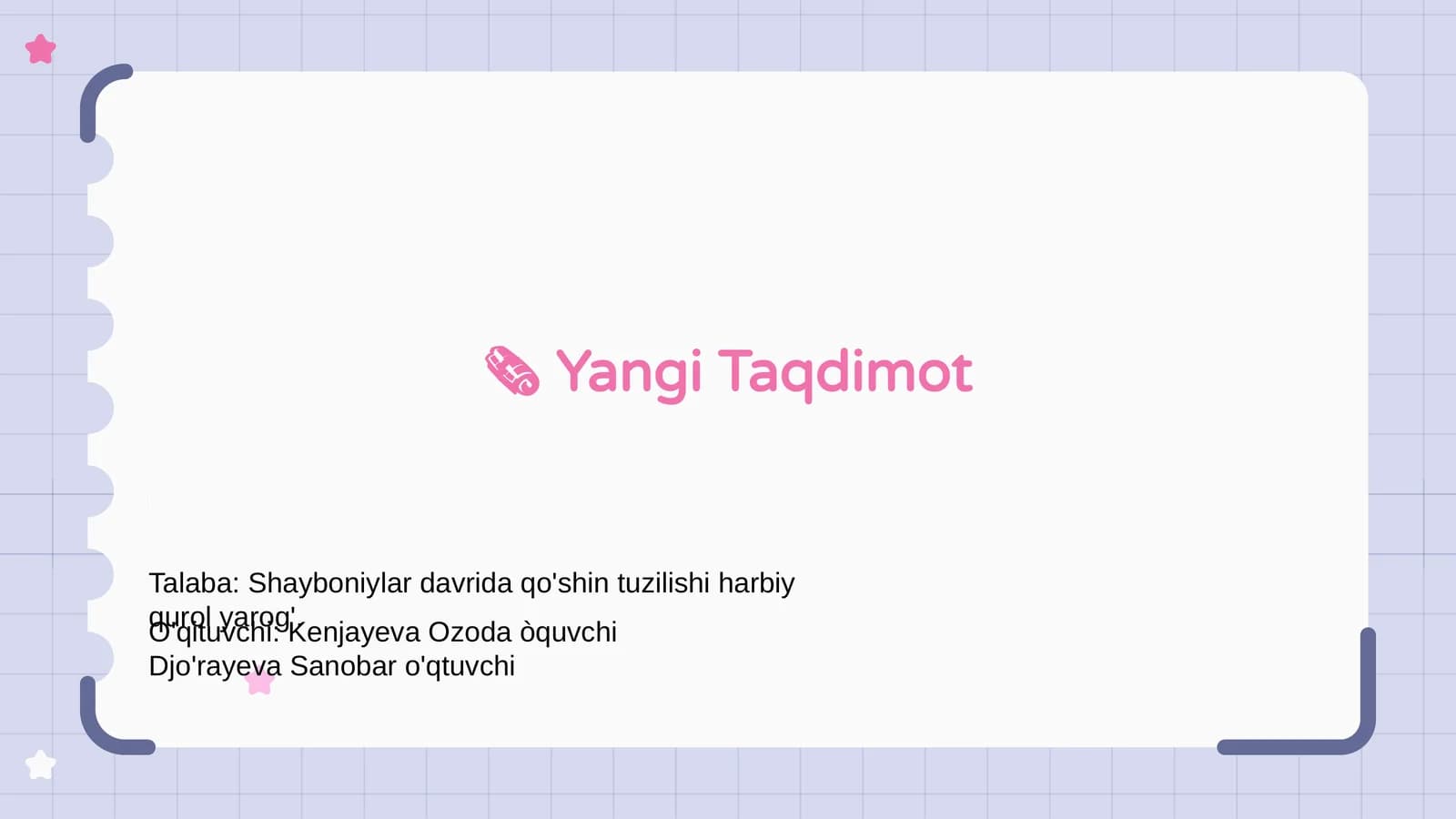 Yangi Taqdimot