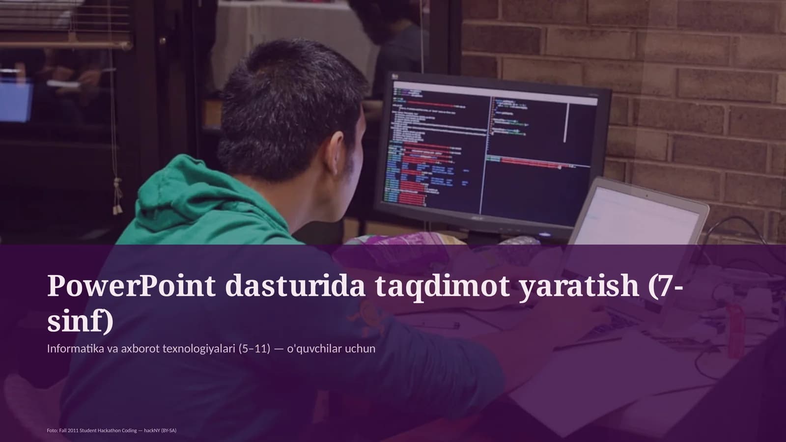 PowerPoint dasturida taqdimot yaratish (7-sinf)