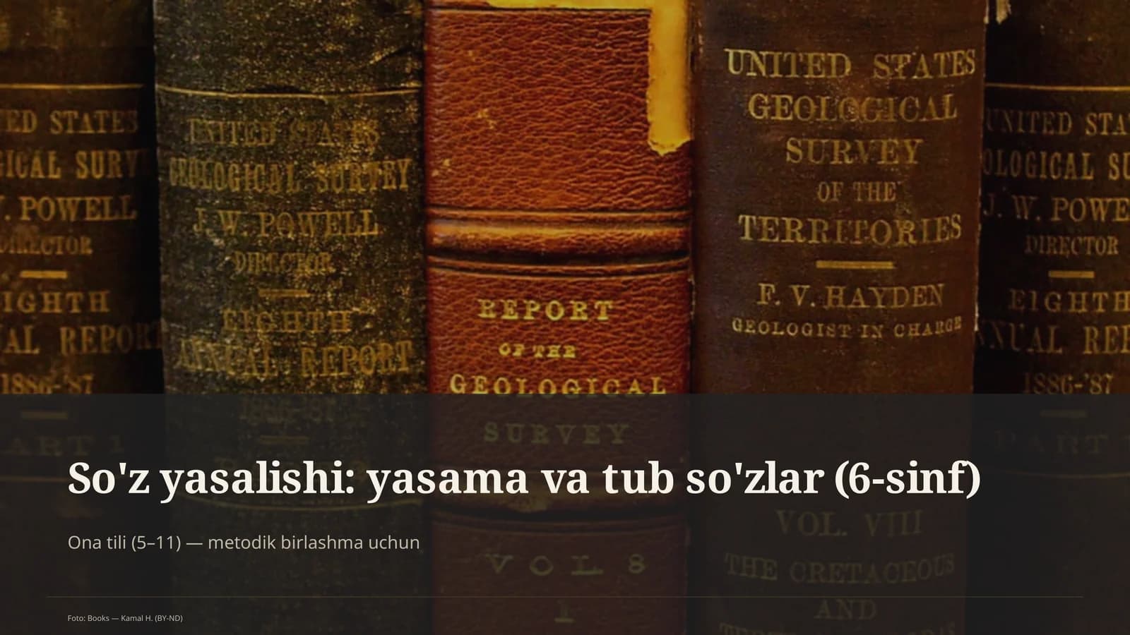 So'z yasalishi: yasama va tub so'zlar (6-sinf)