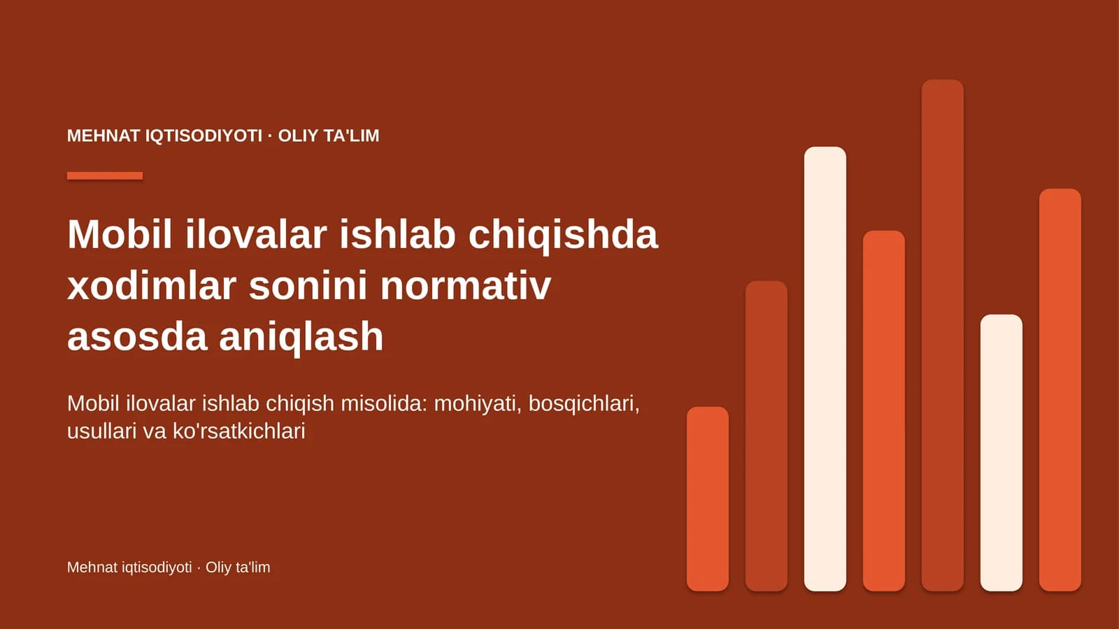 mobil ilovalar ishlab chiqishda xodimlar sonini normativ asosda aniqlash 1480
