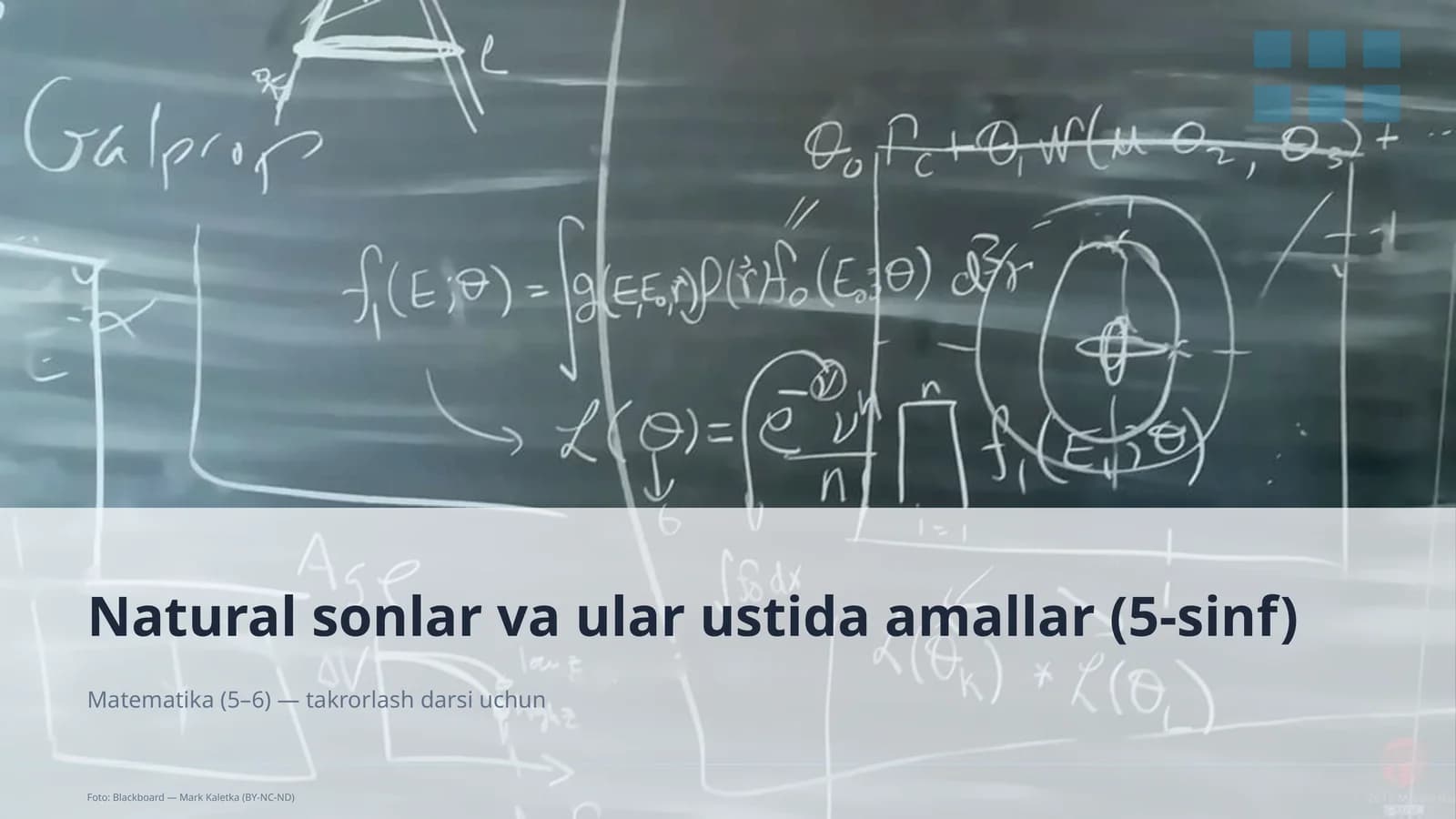 Natural sonlar va ular ustida amallar (5-sinf)