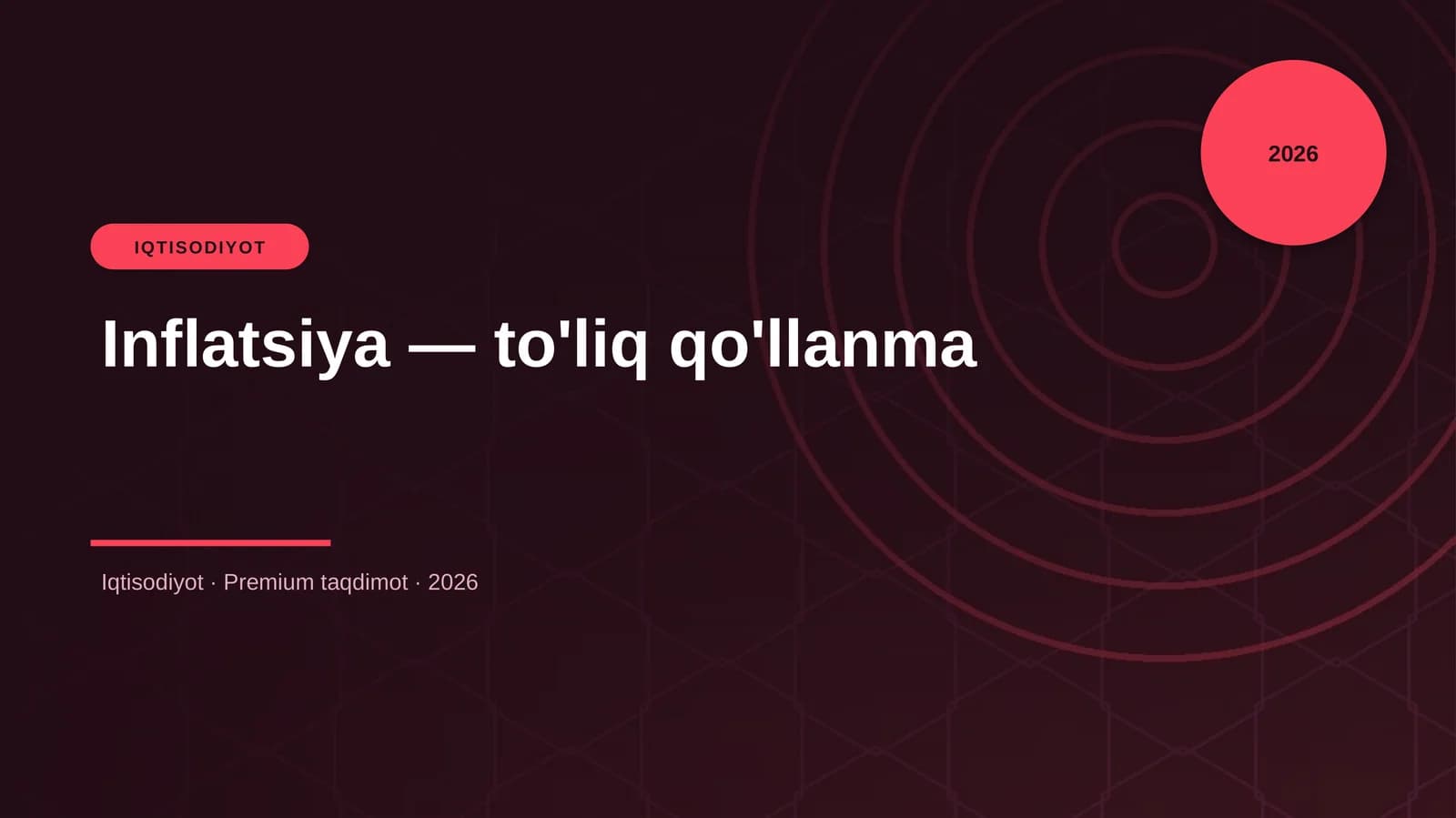Inflatsiya — to'liq qo'llanma