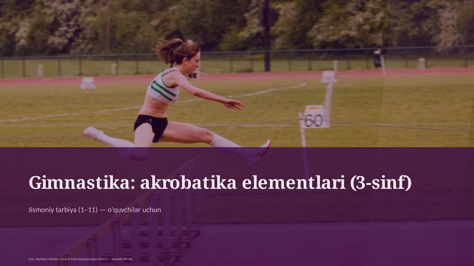 Gimnastika: akrobatika elementlari (3-sinf)