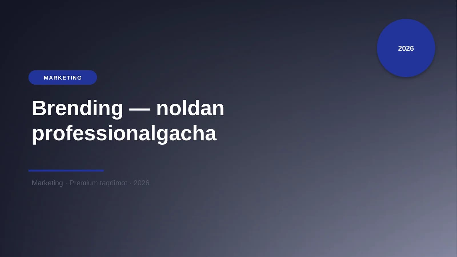 Brending — noldan professionalgacha