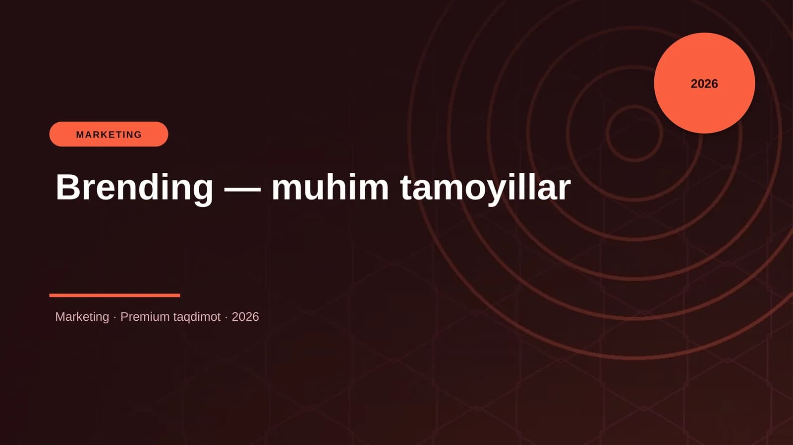 Brending — muhim tamoyillar