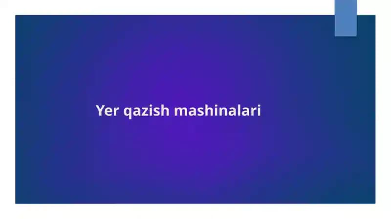 Qazish mashinalari