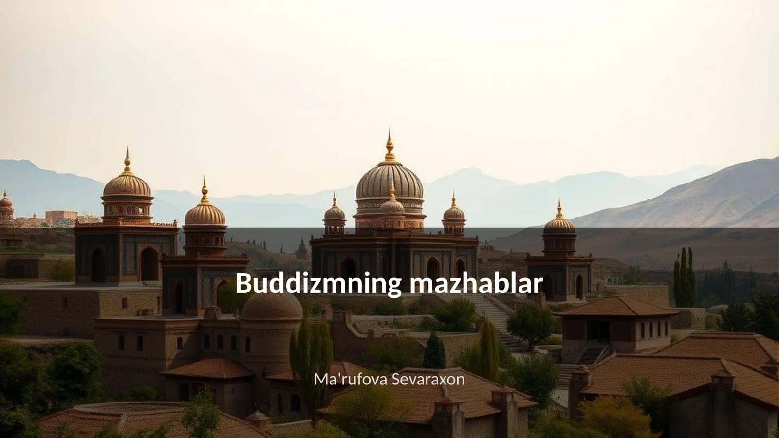 Buddizmning mazhablar