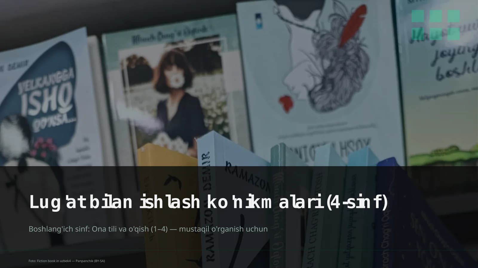 Lug'at bilan ishlash ko'nikmalari (4-sinf)