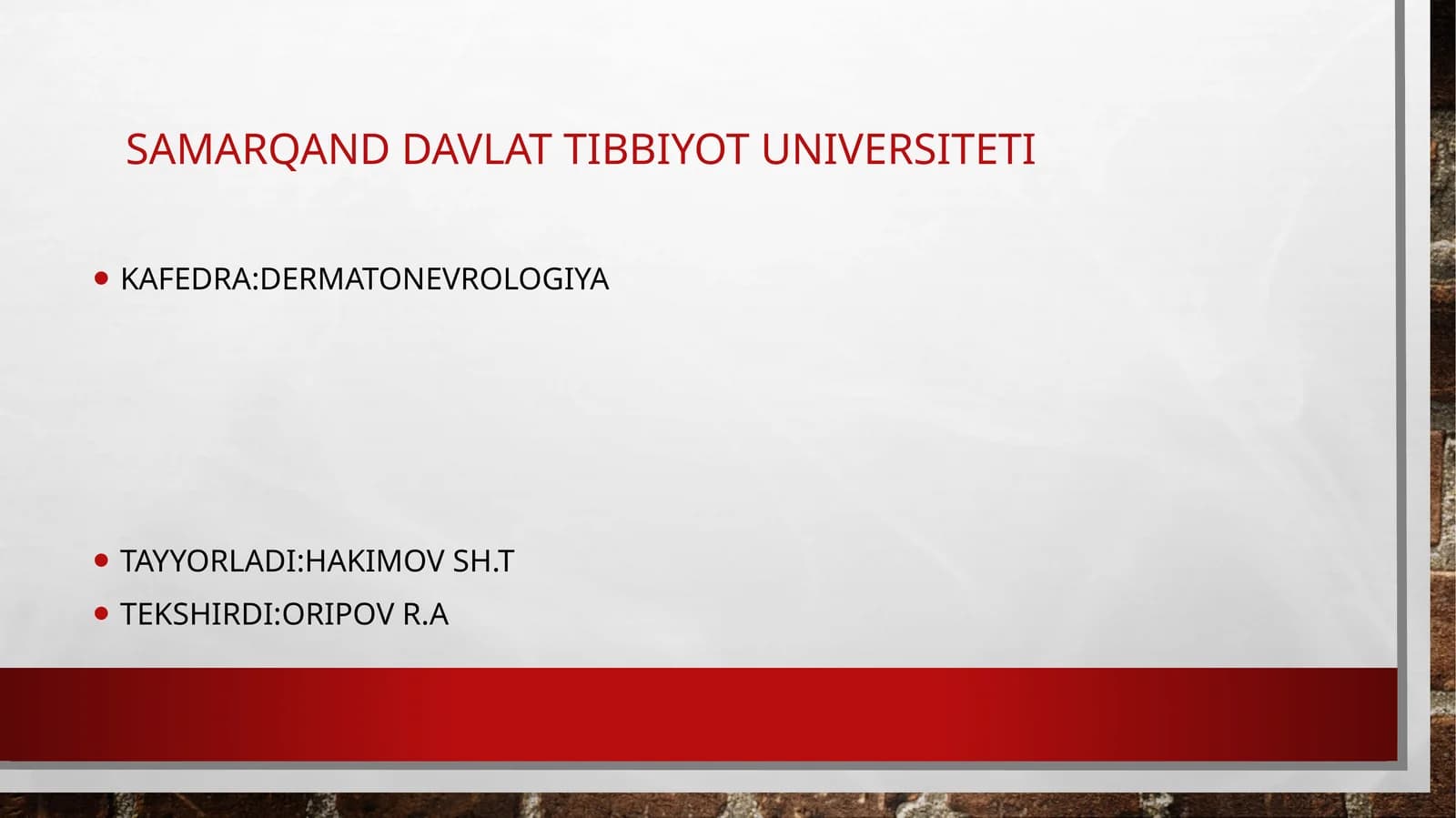 Dermatonevrologiya