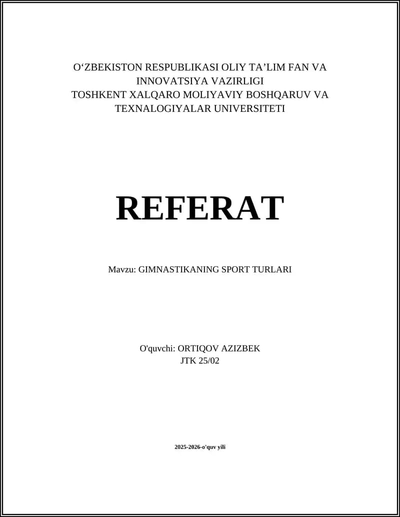 Erkaklar artistik gimnastikasi