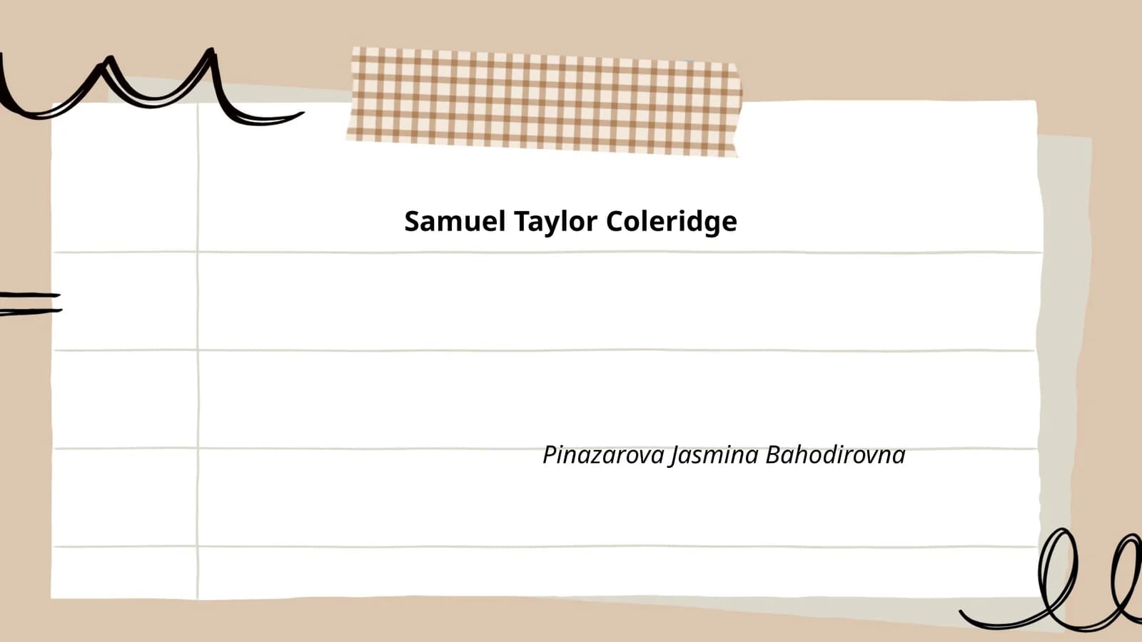 Samuel Taylor Coleridge