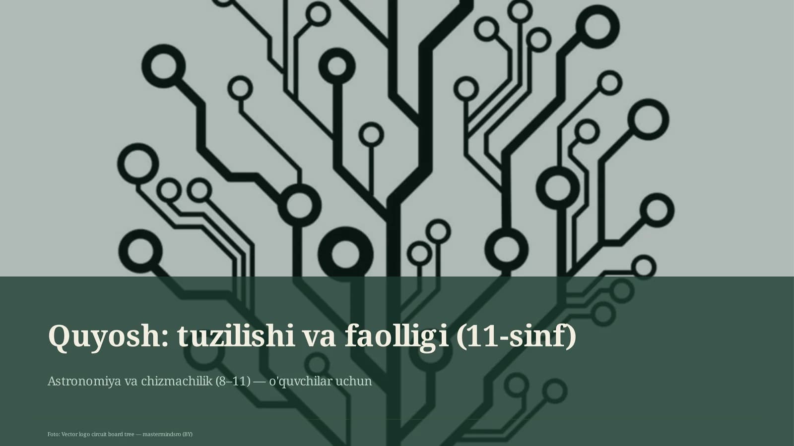 Quyosh: tuzilishi va faolligi (11-sinf)