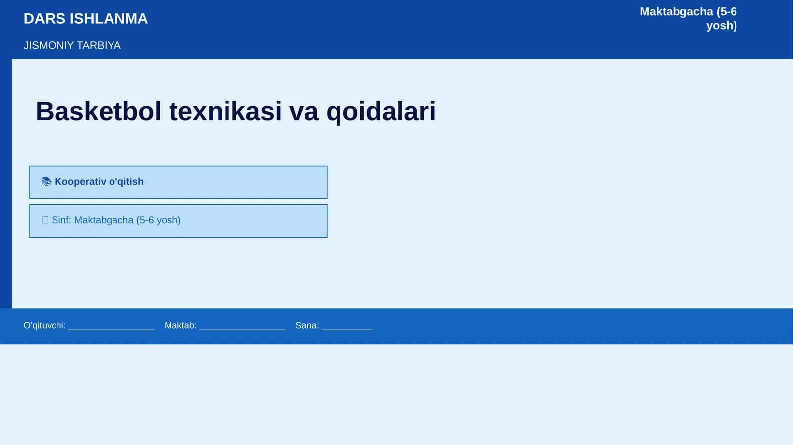 Basketbol texnikasi va qoidalari