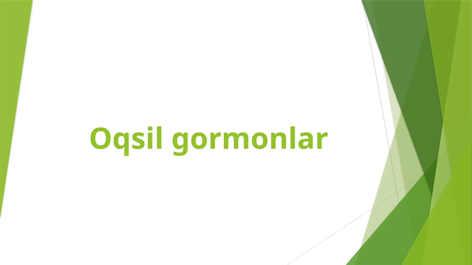Oqsilgormonlar