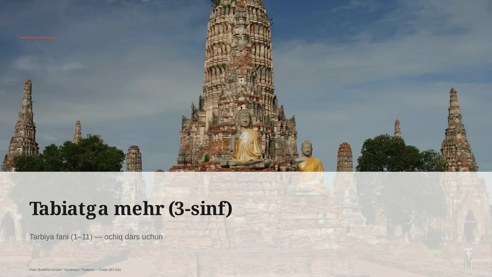 Tabiatga mehr (3-sinf)