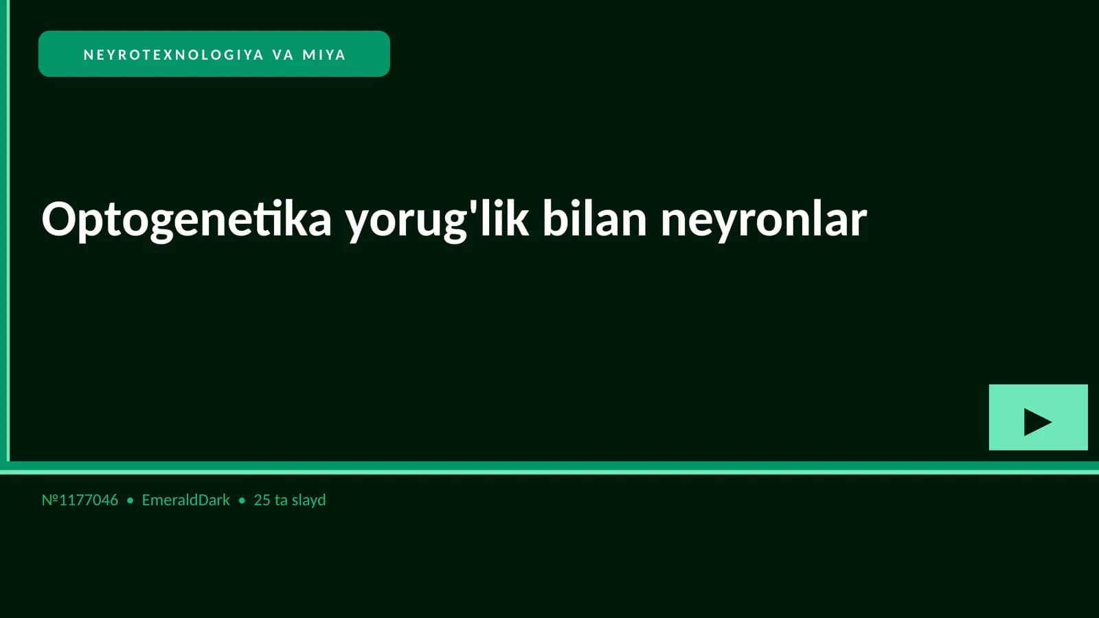 Optogenetika yorug'lik bilan neyronlar