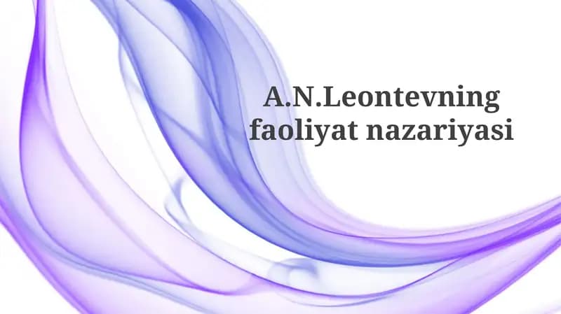 Faoliyat va ong