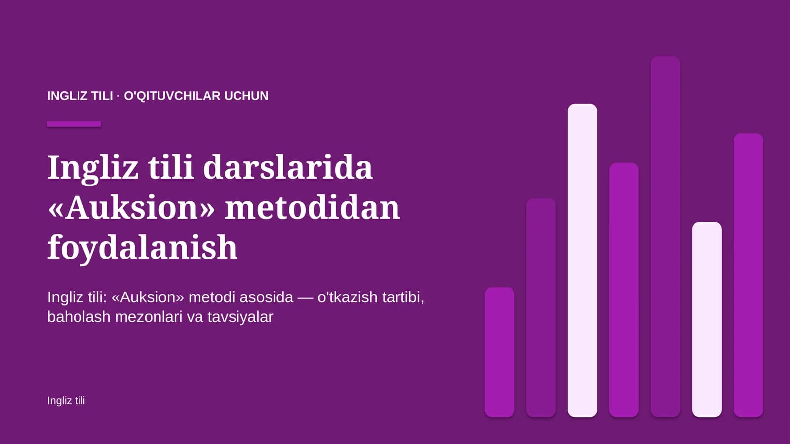 ingliz tili darslarida auksion metodidan foydalanish 3776