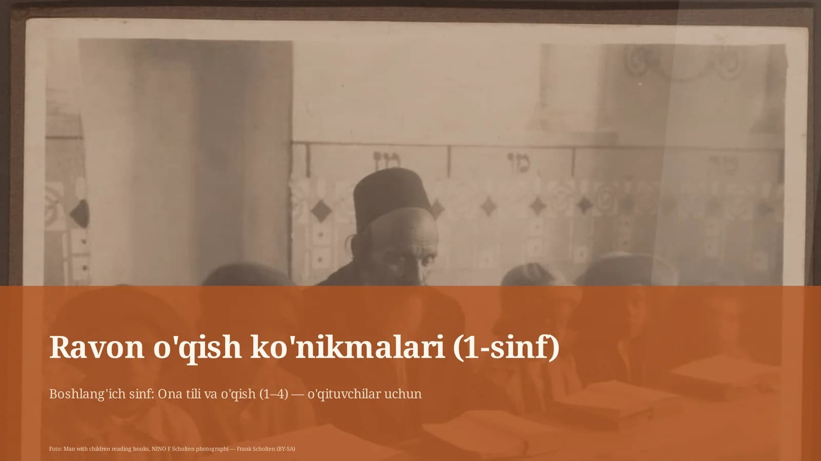 Ona tili va o'qish (1–4) — o'qituvchilar uchun