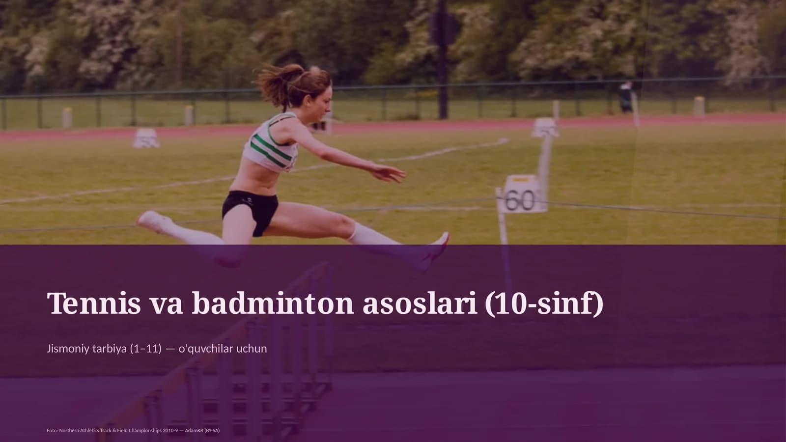 Tennis va badminton asoslari (10-sinf)