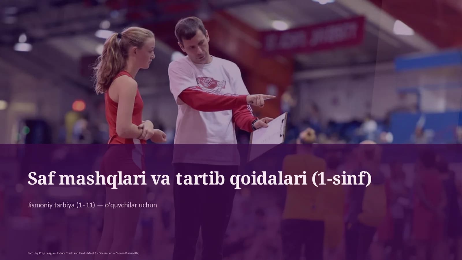 Saf mashqlari va tartib qoidalari (1-sinf)