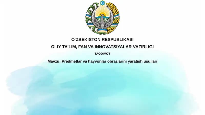 Tasvir yaratish usullari