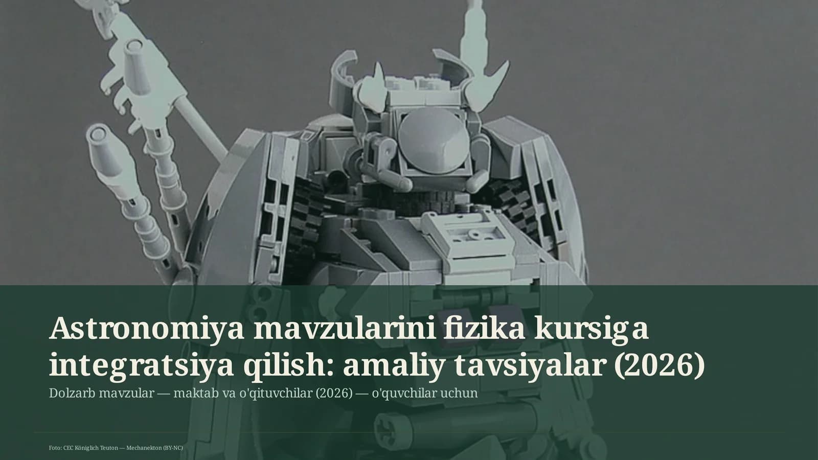 Astronomiya mavzularini fizika kursiga integratsiya qilish