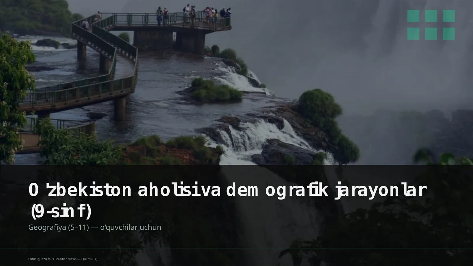 O'zbekiston aholisi va demografik jarayonlar (9-sinf)