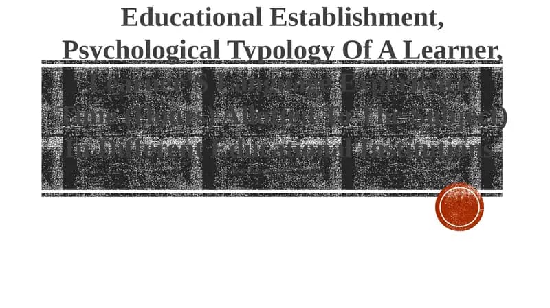Condition Of Teaching
