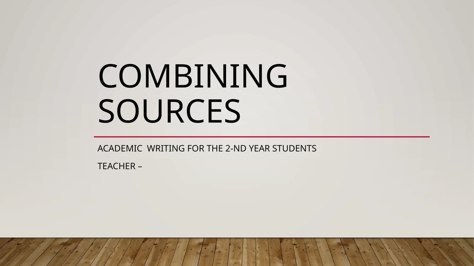 Academic writing for the 2-nd year students