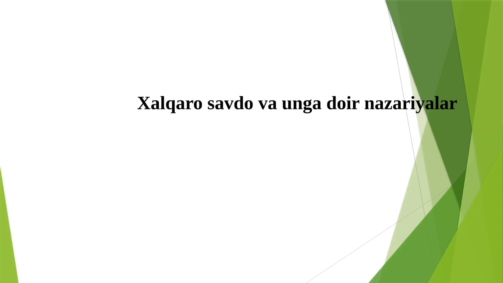 Xalqaro savdo