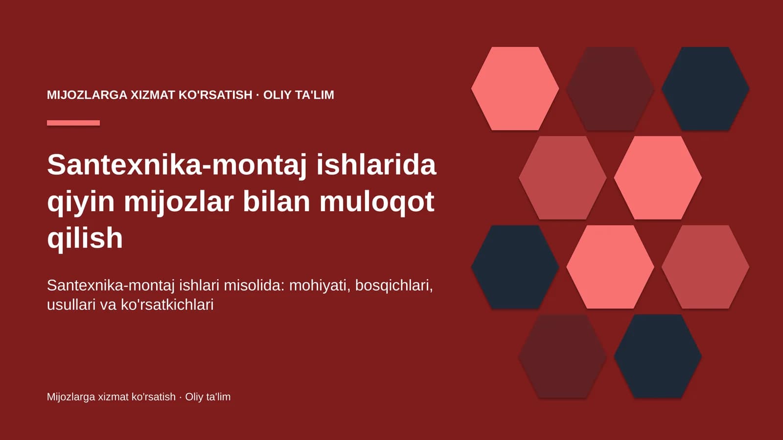 santexnika montaj ishlarida qiyin mijozlar bilan muloqot qilish 8646