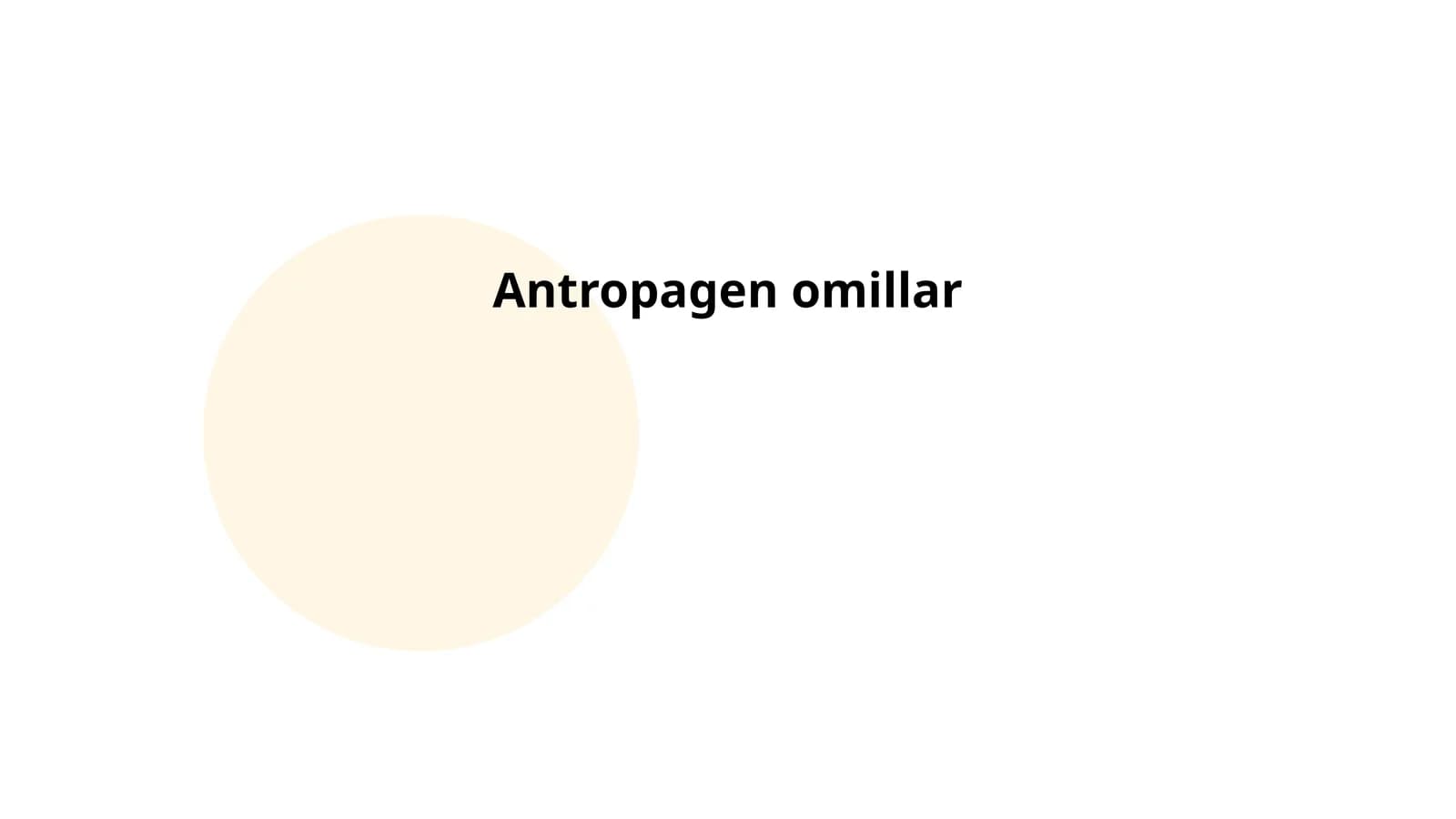 Antropagen omillar