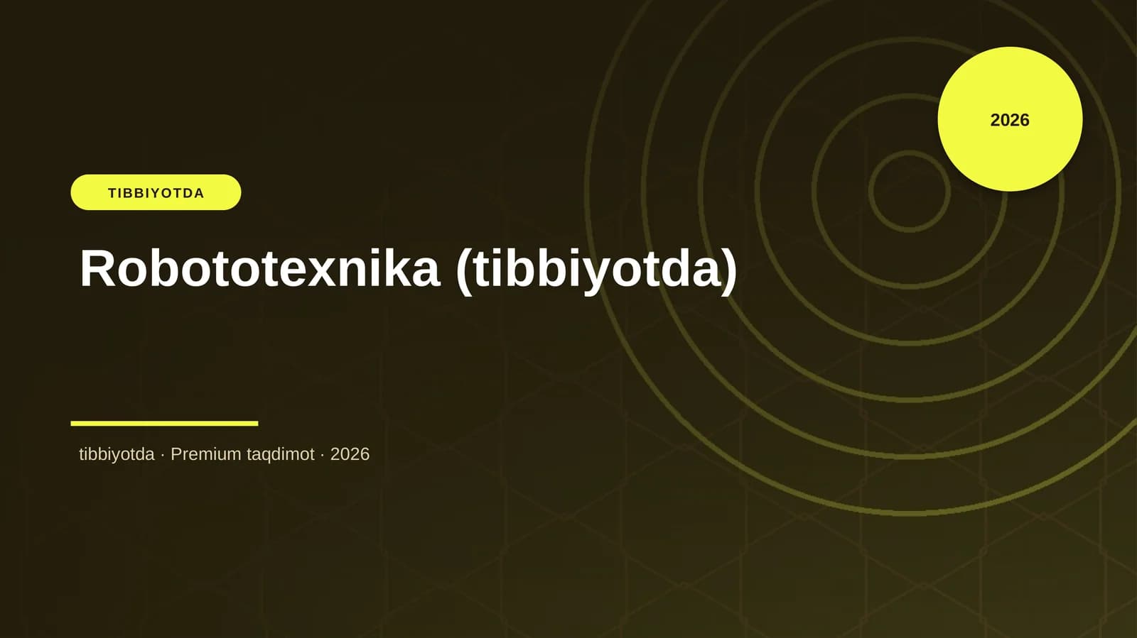 Robototexnika (tibbiyotda)