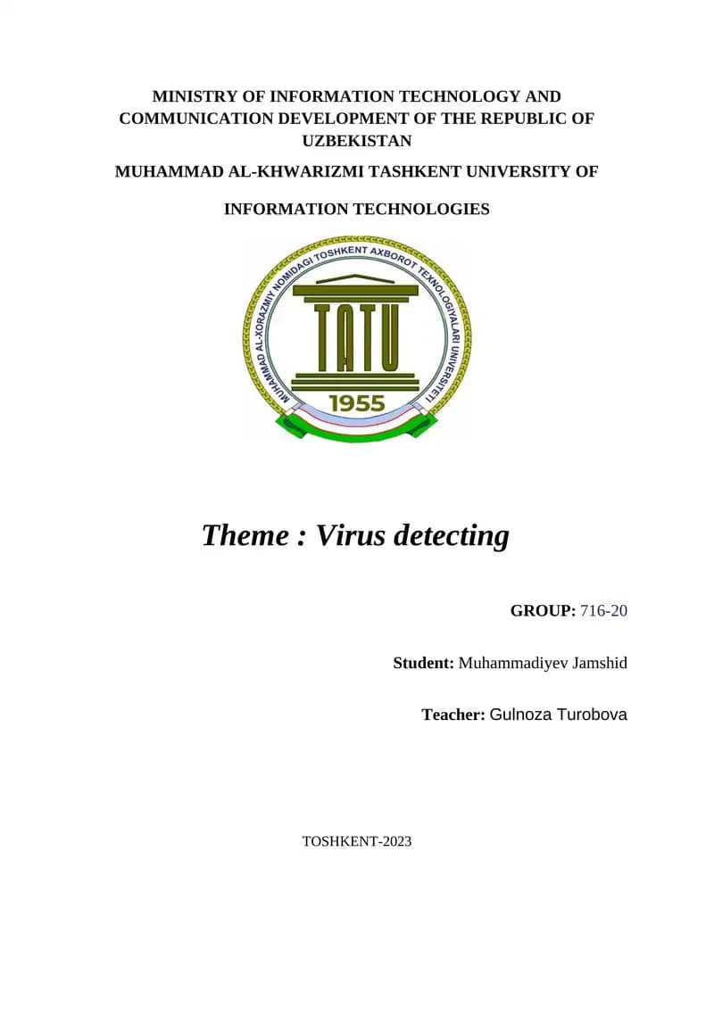 Virus detecting