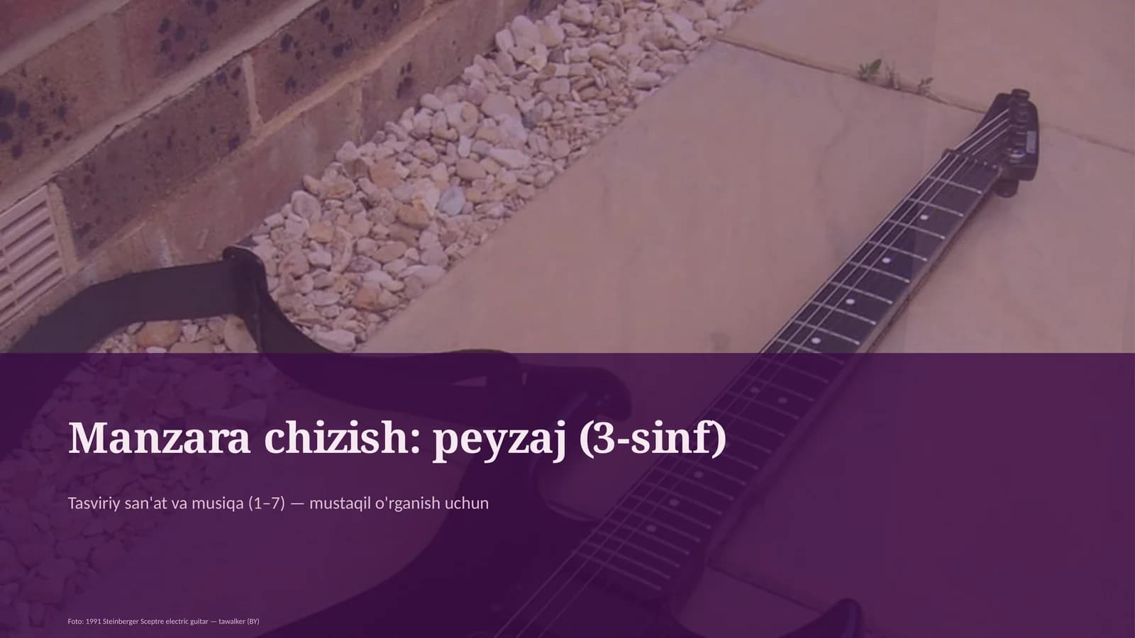 Manzara chizish: peyzaj (3-sinf)