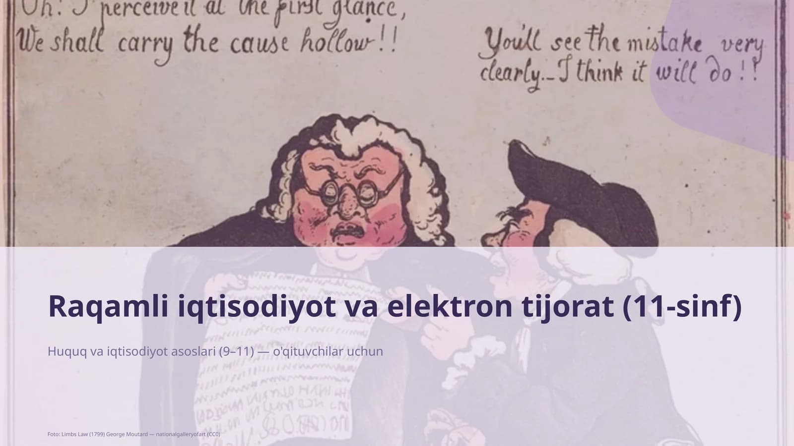 Raqamli iqtisodiyot va elektron tijorat (11-sinf)
