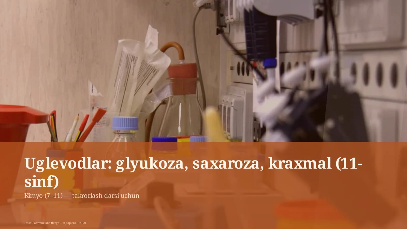 Uglevodlar: glyukoza, saxaroza, kraxmal (11-sinf)