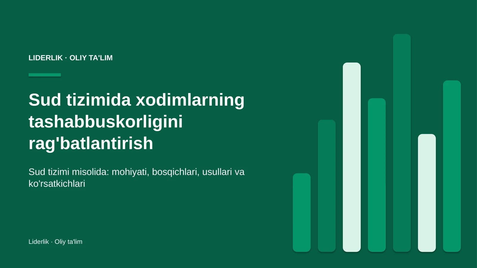 sud tizimida xodimlarning tashabbuskorligini rag'batlantirish 1990