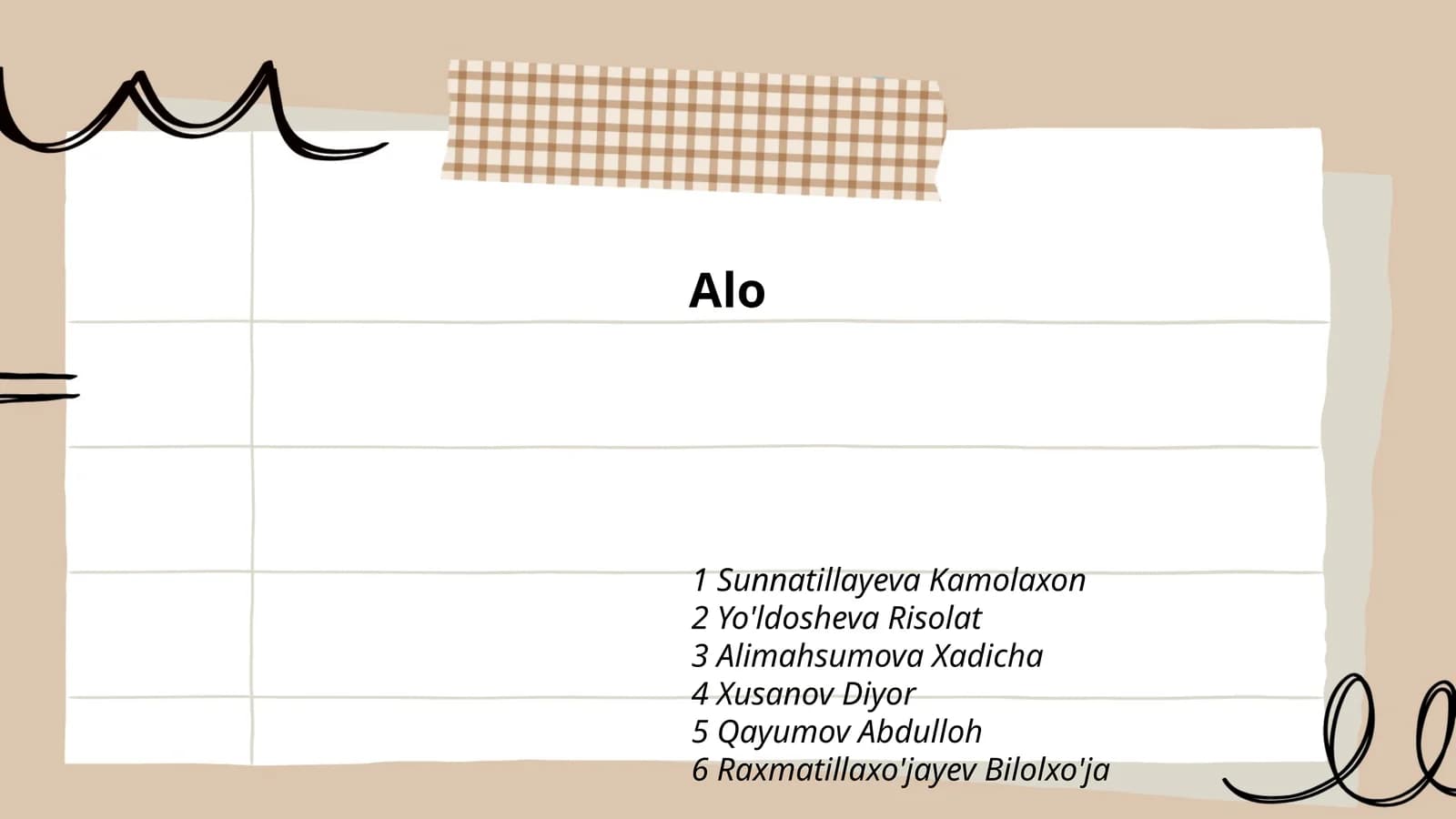 Alo bo'yicha o'quv dasturlari