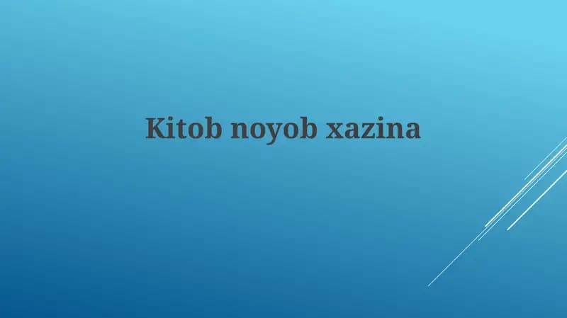Kitobnoyobxazina