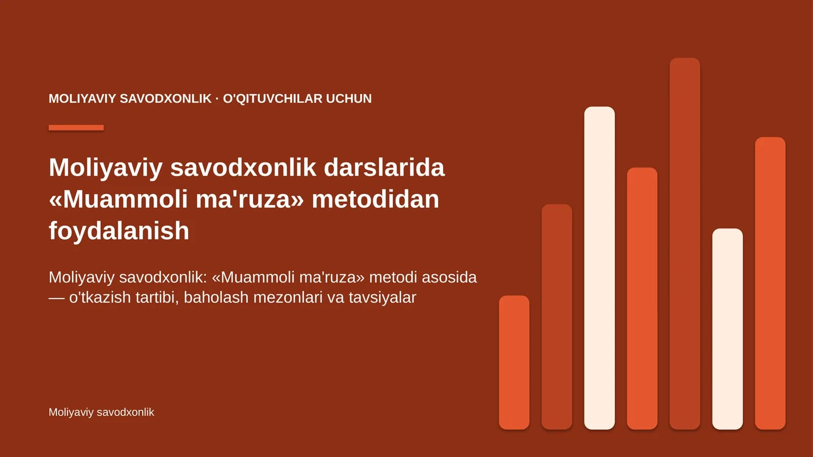 moliyaviy savodxonlik darslarida muammoli ma'ruza metodidan foydalanish 8787