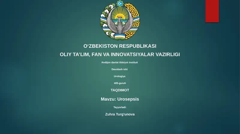 Urosepsis
