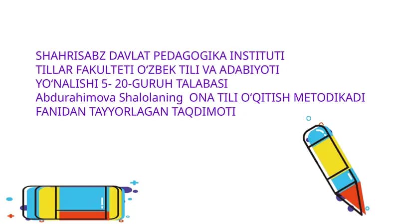 Inshoning mazmun-mohiyatiga ko'raturlari