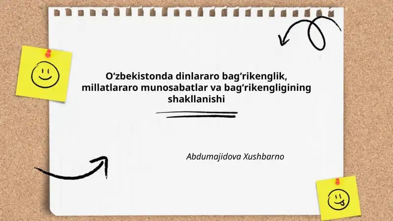 Oʻzbekistonda dinlararo bagʻrikenglik, millatlararo munosabatlar va bagʻrikengligining shakllanishi